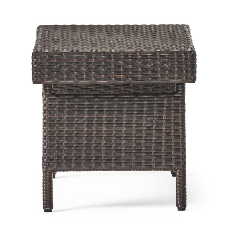 Salem Outdoor Transitional Wicker Adjustable Folding Table by Christopher Knight Home.