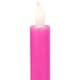 preview thumbnail 5 of 4, 4 Purple Pink Flickering LED Christmas Advent Wax Taper Candles 9.5"