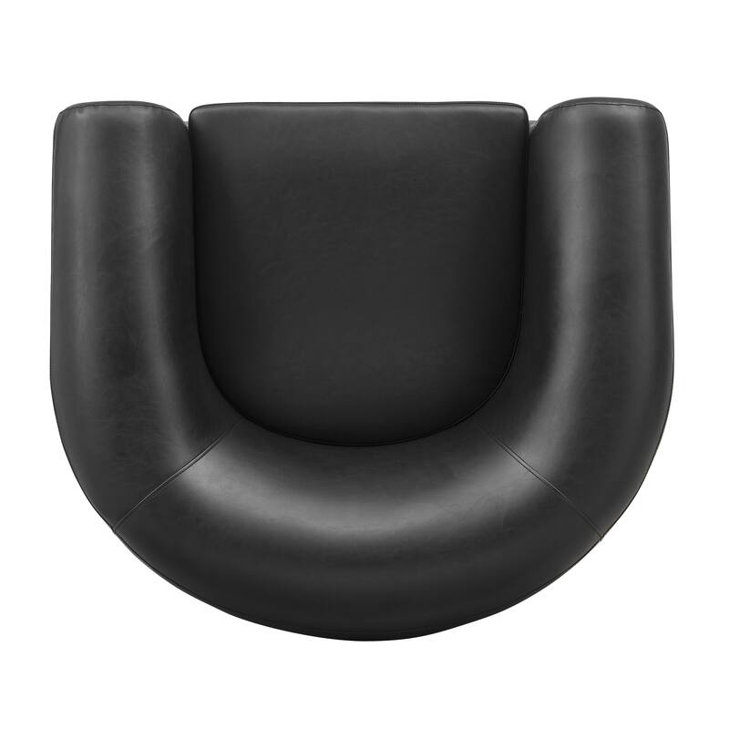 NPD Furniture Cordelia Faux Leather Accent Arm Chair
