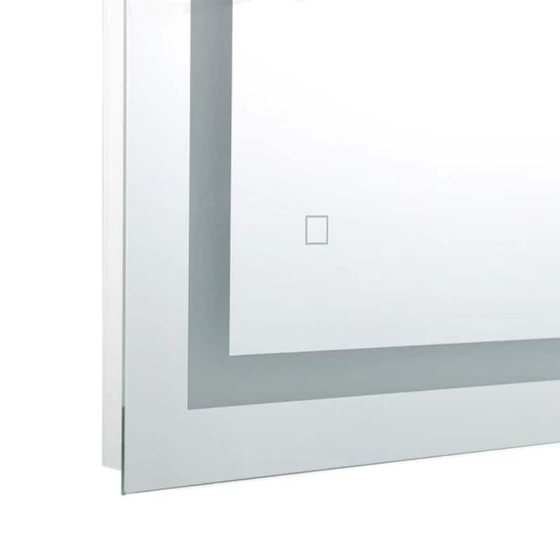 Modern Mirrors Zenith Wall Mounted Lighted Bathroom Mirror with Defogger, Touch Control LED Bathroom Vanity Mirrors