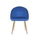 preview thumbnail 2 of 10, Porthos Home Daija Velvet Dining Chairs with Gold Legs