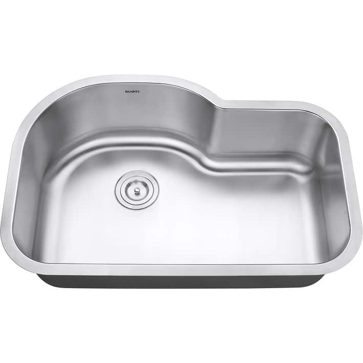 Ruvati 32-inch Undermount 16 Gauge Stainless Steel Kitchen Sink Single Bowl - RVM4700 - 31-1/2″ x 21-1/4″