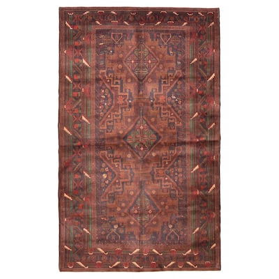 Teimani Brown Rug 3'10" x 6'7" - 3'10 x 6'7
