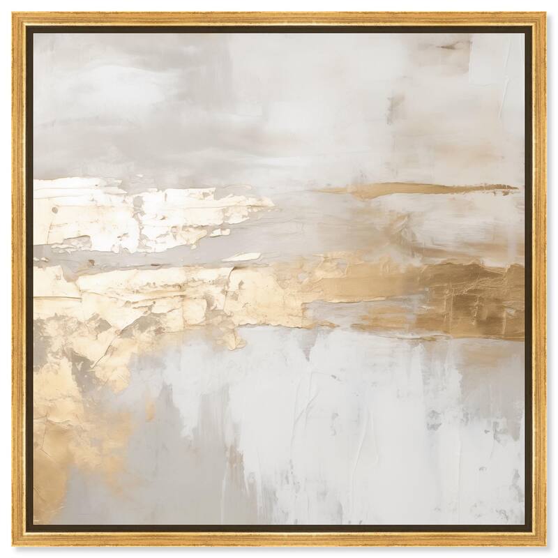 Melted Goldscape II Canvas by Art Remedy - Gold - 24" x 24"