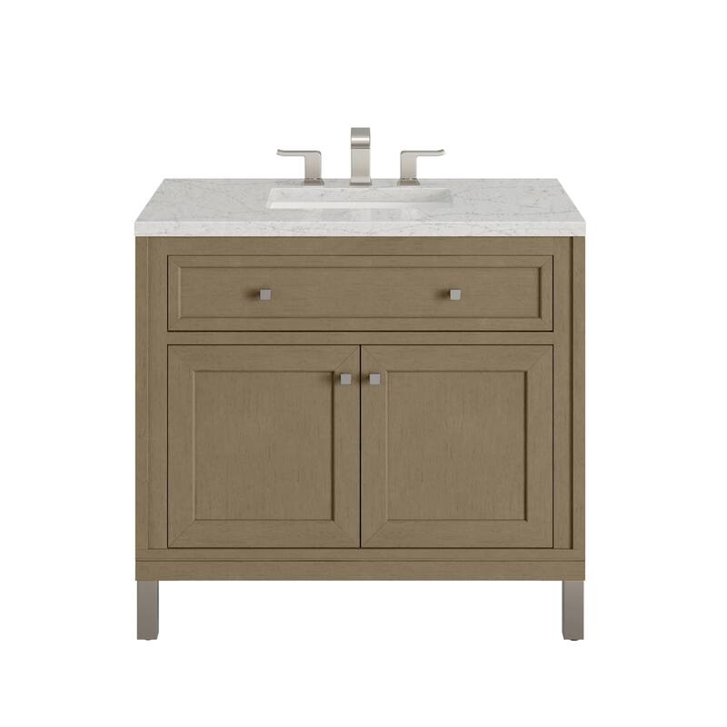 Chicago 36" Single Vanity, Walnut Whisper