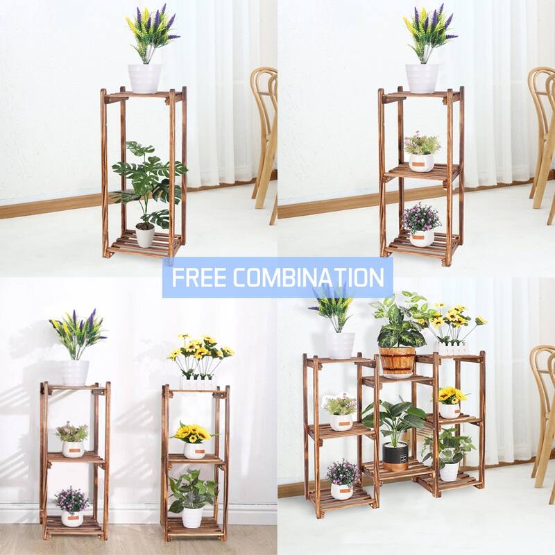 Combination Tall Plant Stand Corner Flower Pot Display Holder Rack