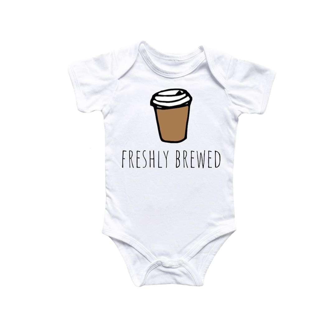 Coffee Cup - Baby Boy Girl Clothes Infant Bodysuit Funny Cute Newborn