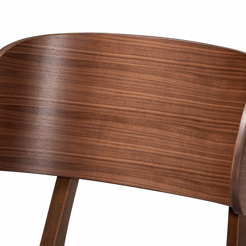 Alston Mid-Century Modern Wood Dining Chair Set (2PCs)