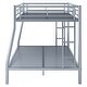 preview thumbnail 7 of 5, Full XL over Queen Metal Bunk Bed with Ladder and Guardrails