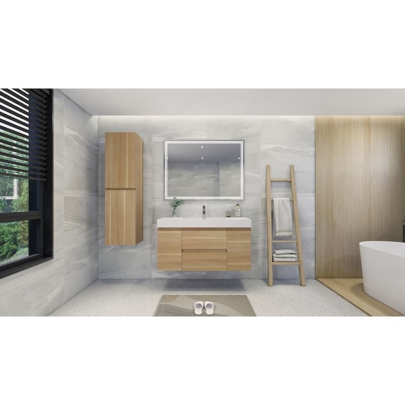 Baillie 48'' Wall-Mounted Vanity with Reinforced Acrylic Sink