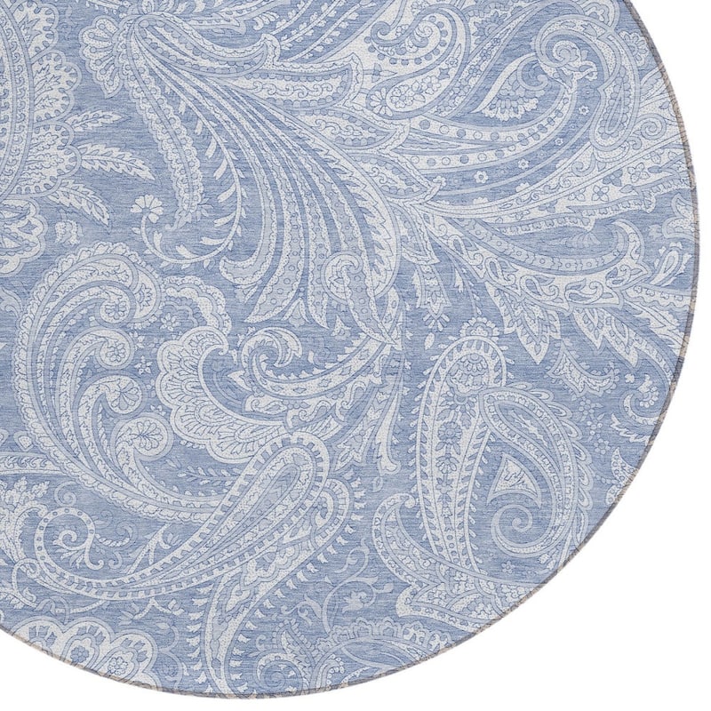 HomeRoots Paisley Transitional Rectangle Outdoor Rug