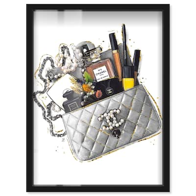 Grey Treasure Bag Shadowbox by Art Remedy