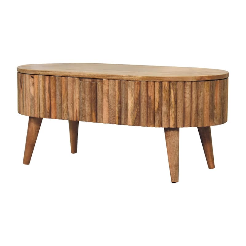 Artisan Furniture Solid Wood Mokka Coffee Table ,Light Brown ,1 Drawer
