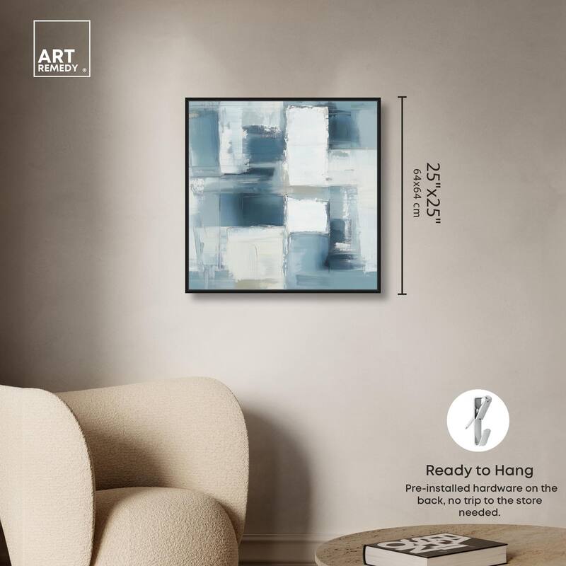 Deconstructed Blue I Canvas by Art Remedy