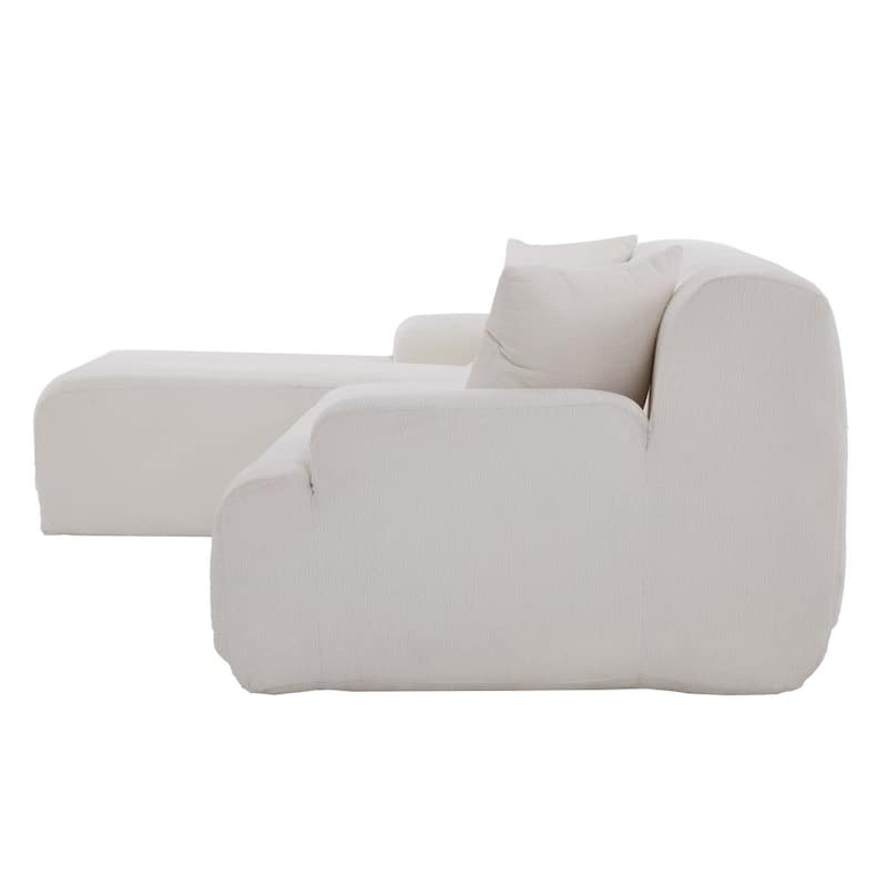 Modern Large L-Shape Modular Sectional Sofa,2 Piece Free Combination