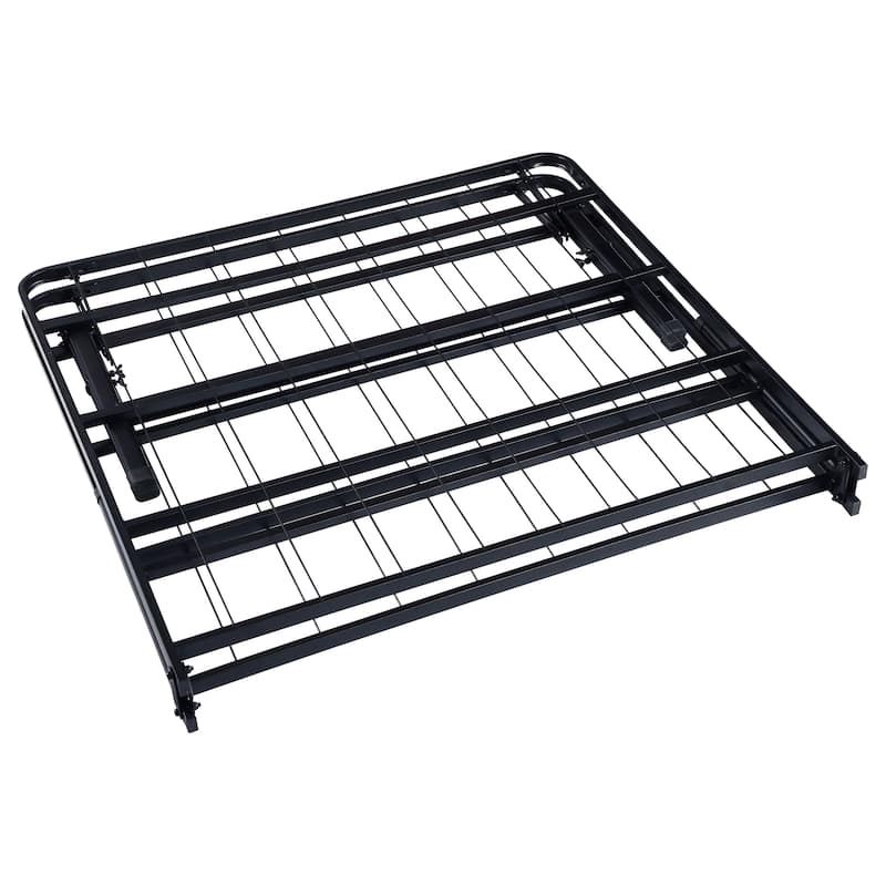 Mabel Metal Mattress Support Platform Bed Black