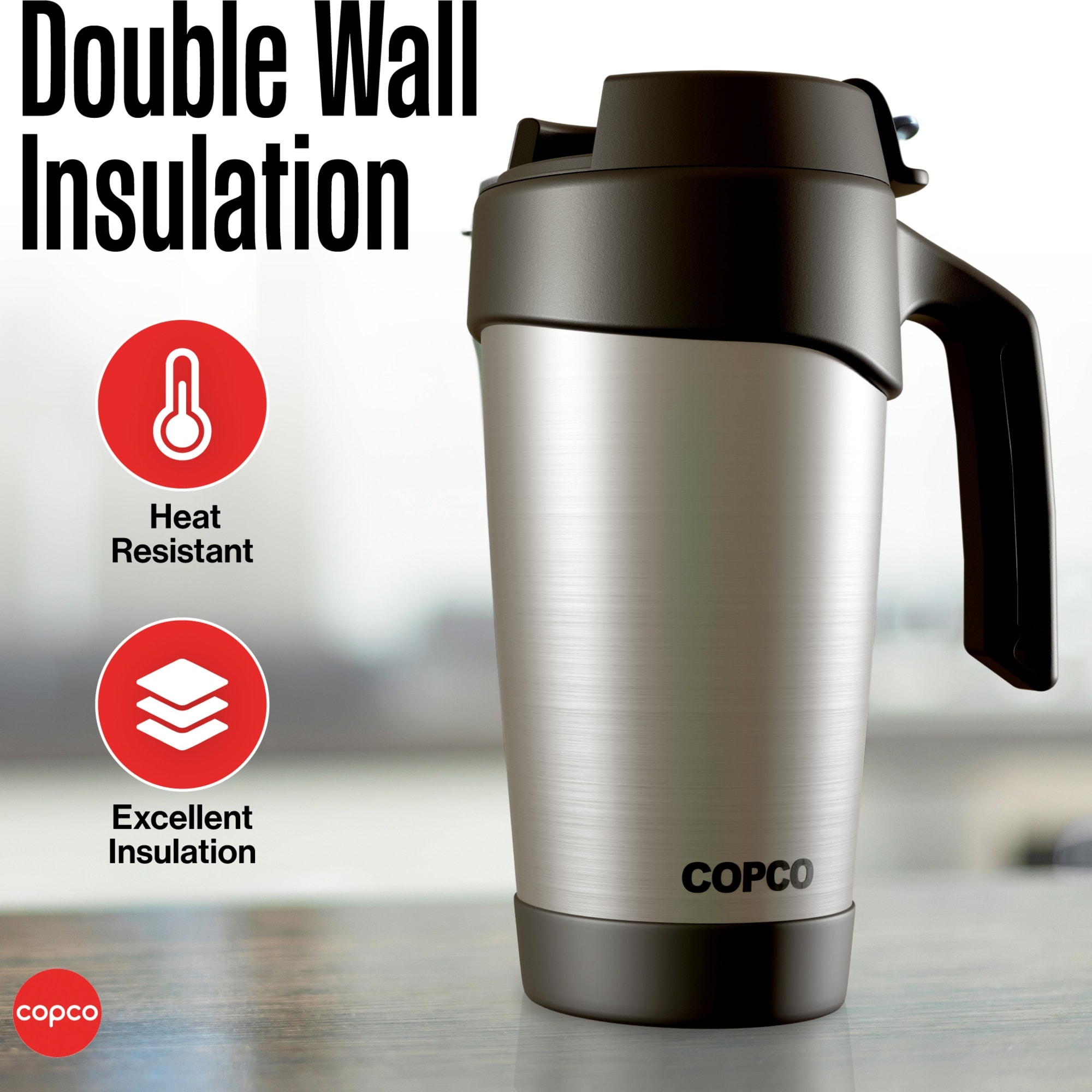 Copco Stainless Steel Insulated Travel Mug 24 Ounce - 24 OZ - Overstock -  40397744