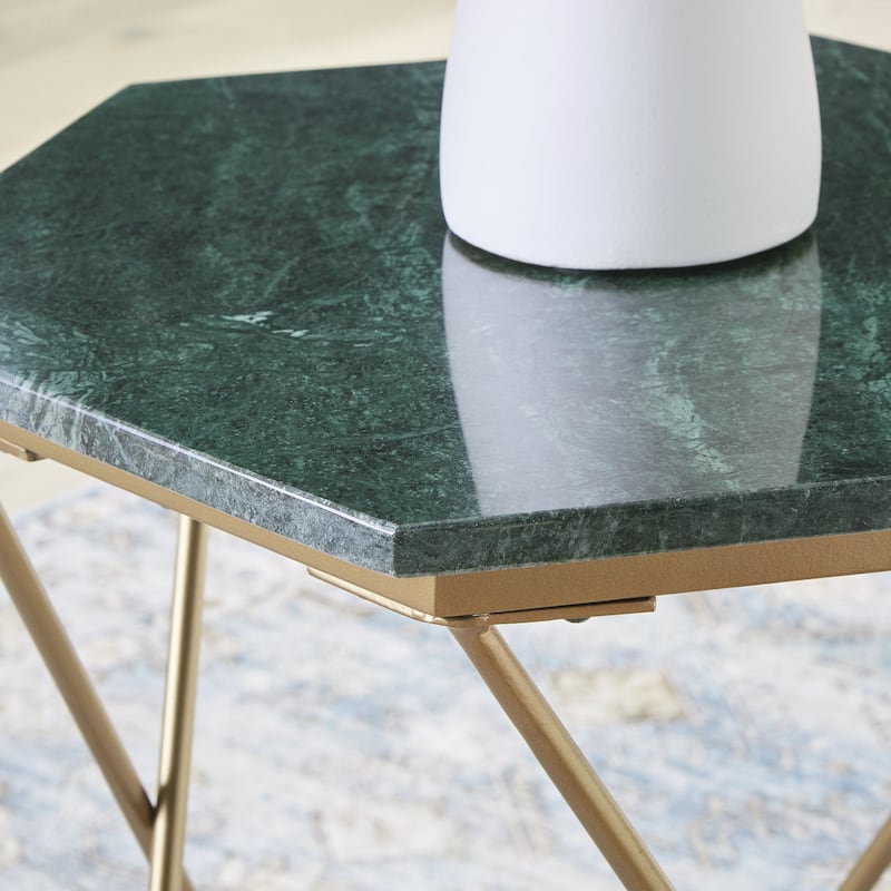 Signature Design by Ashley Engelton Green Accent Table - 21"W x 18"D x 24"H