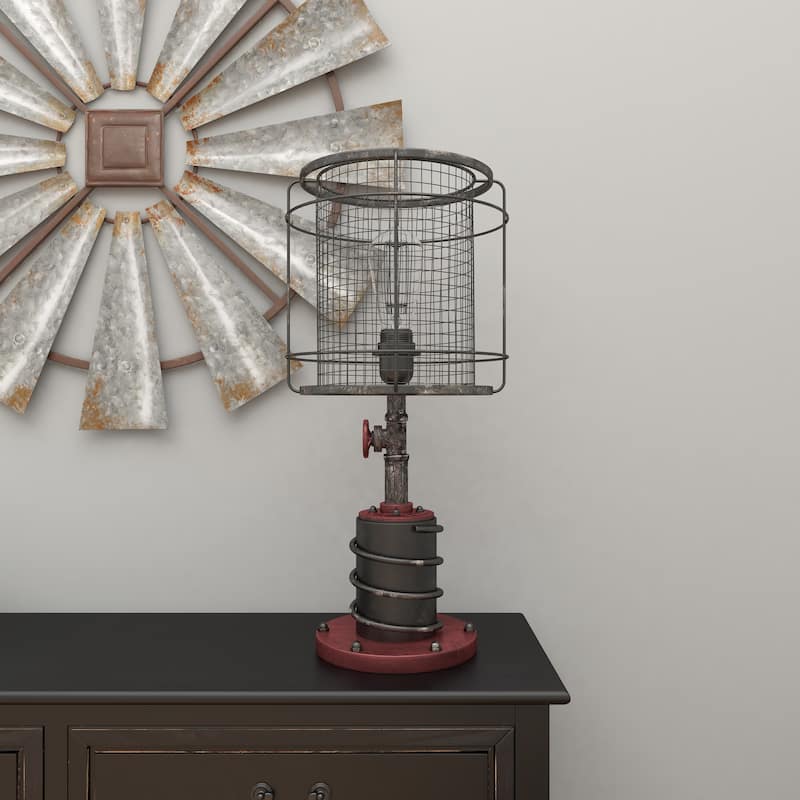 Benzara 21-inch Metal Table Lamp