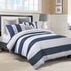 preview thumbnail 2 of 2, Superior Addison 300 TC Embroidered Cotton Duvet Cover Set Full - Queen