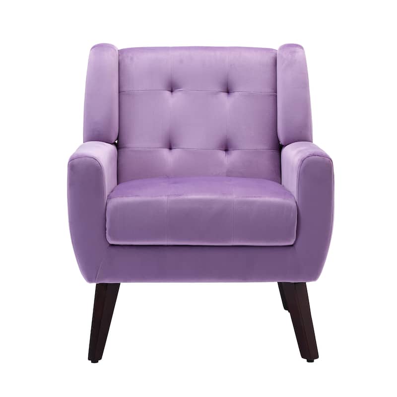 Tufted Upholstered Accent Armchair