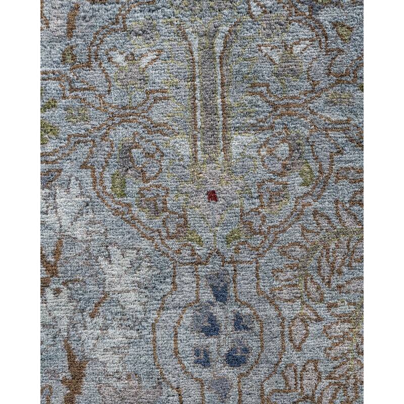 Contemporary Overdyed Wool Hand Knotted Runner - 2' 7" x 7' 8"