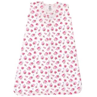 Luvable Friends Baby Girl Sleeveless Jersey Cotton Sleeping Bag, Sack, Blanket, Jersey Floral Jersey
