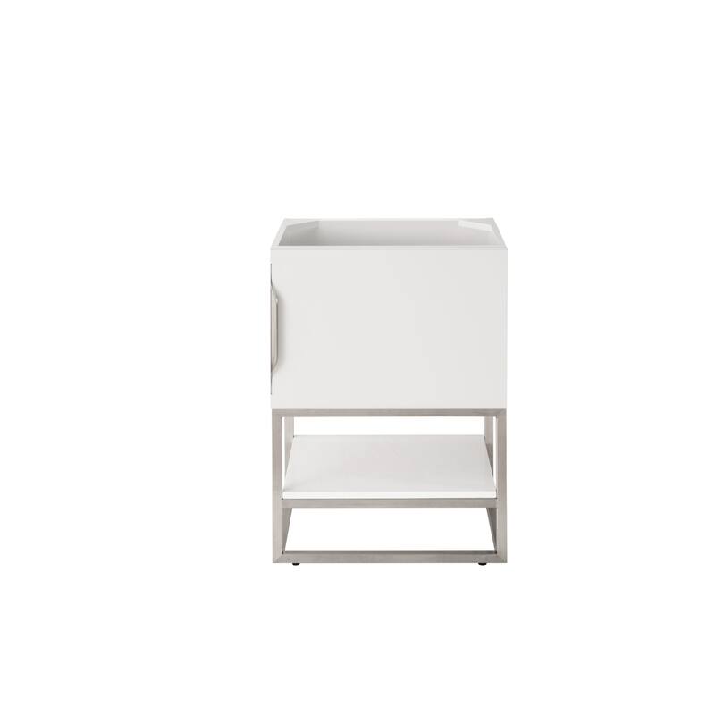 James Martin Vanities 883-V24-BN Columbia 24" Single Free Standing - Glossy White