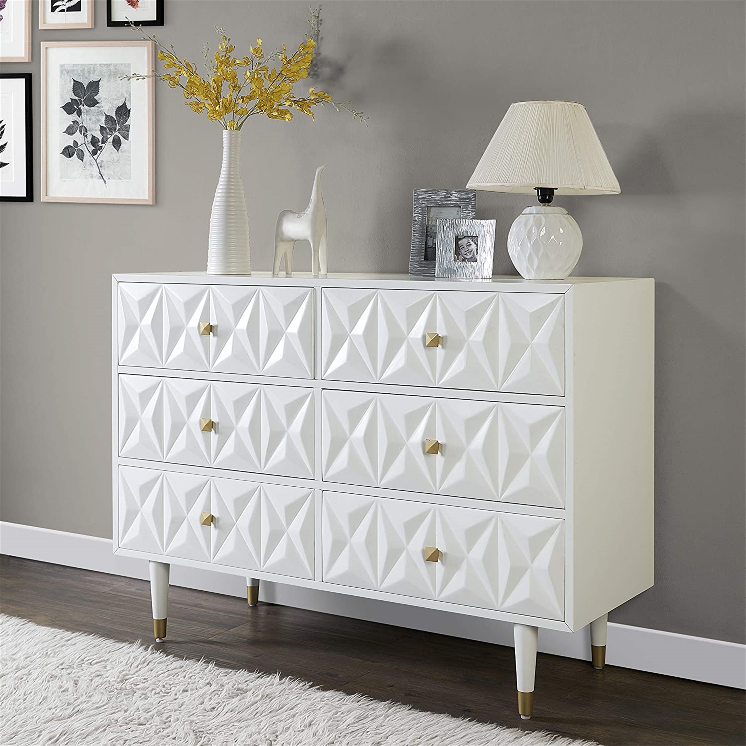 green emerald velvet dress Amazon.com: Elegant Decor 6 Drawer Dresser, 12345, Gold, Gold/ : Home &  Kitchen main image 1