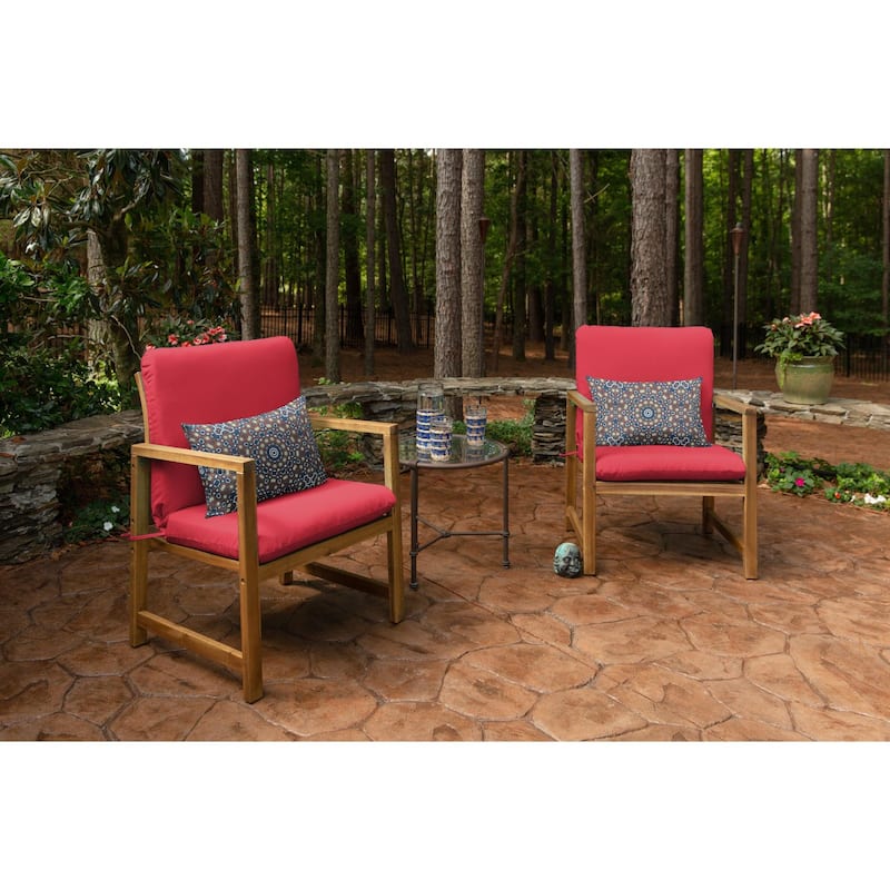 Casual Cushion Medallion 1 Piece Indoor/Outdoor Square Throw Pillow, 18"W x 18"L