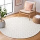 preview thumbnail 7 of 52, SAFAVIEH Vermont Handmade Geometric Wool Area Rug 4' x 4' Round - Ivory