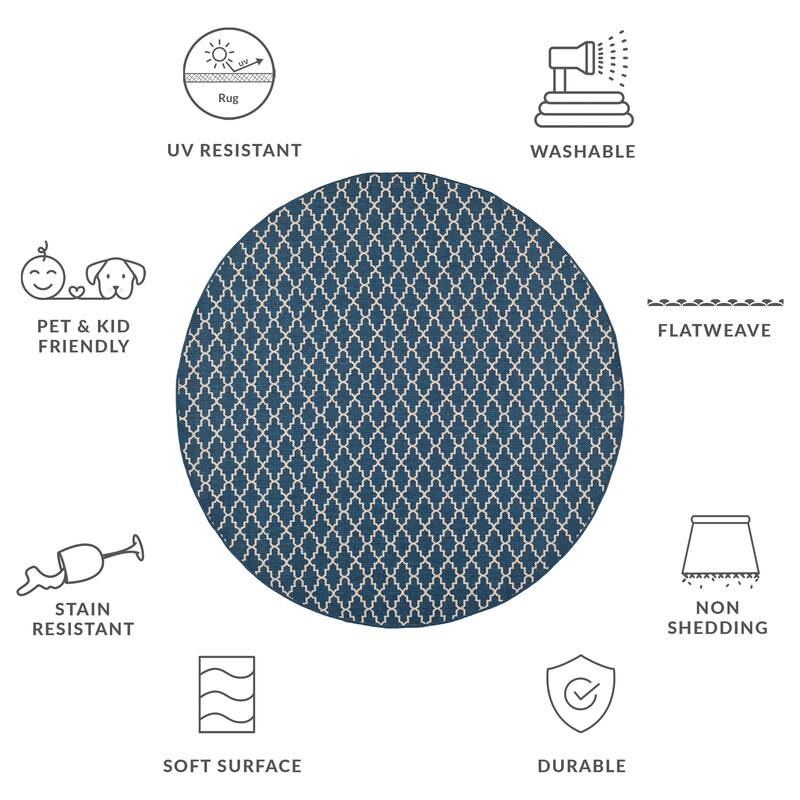 SAFAVIEH Courtyard Gerdi Indoor/ Outdoor Patio Backyard Rug
