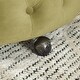 preview thumbnail 11 of 10, Velvet Upholstered Swivel Chair for Living Room, Tufted Barrel Chair Corner Chair with Movable Wheels & 3 Pillows, Avocado Green