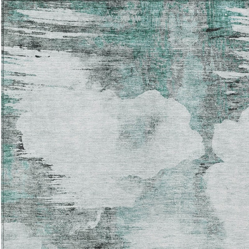 HomeRoots Abstract Transitional Rectangle Outdoor Rug