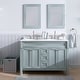 preview thumbnail 10 of 10, Hanover Callimont 47-In. Bathroom Vanity Set includes Sink, Countertop, plus Cabinet, 4 Doors, 3 Drawers & 2 Mirrors, Blue