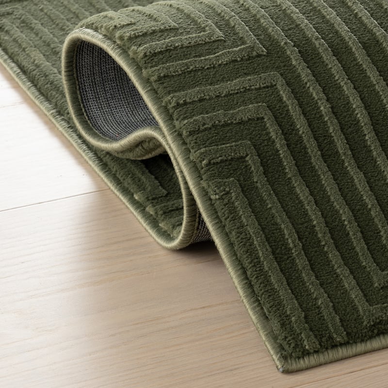 Nuloom Orielle Textured Geometric Area Rug