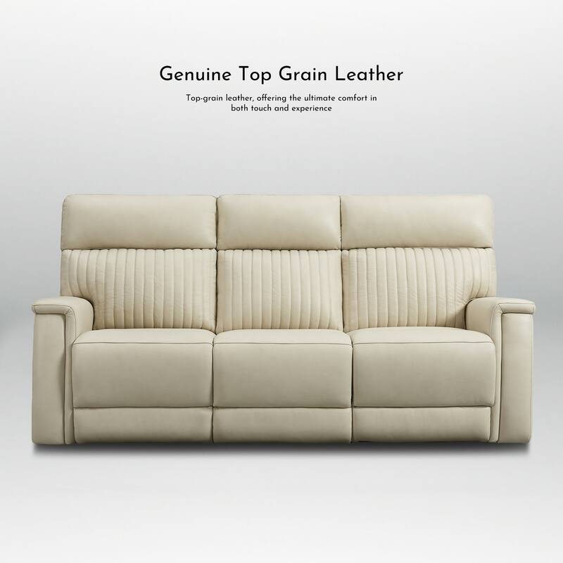 83.5'' Leather Zero Gravity Power Reclining Sofa with Power Headrest and Power Lumbar,USB&USB-C Port