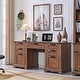 preview thumbnail 18 of 28, 60" Farmhouse Executive Desk, Wood Home Office Desk, Computer Desk