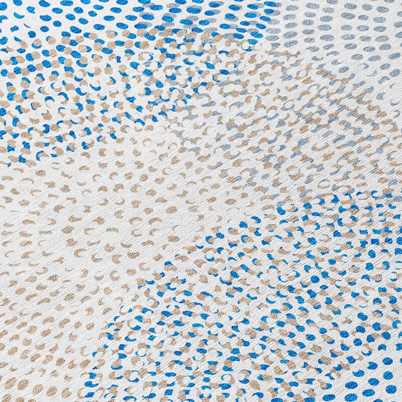 HomeRoots Polka Dot Transitional Rectangle Outdoor Rug