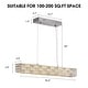 preview thumbnail 7 of 9, 36" Modern Chrome Long Luxury Crystal Chandelier Rectangular Dimmable Light Fixture for Dining Room Living Room - N/A