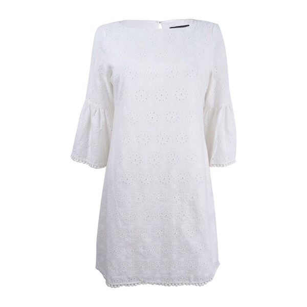 bell sleeve cotton dress