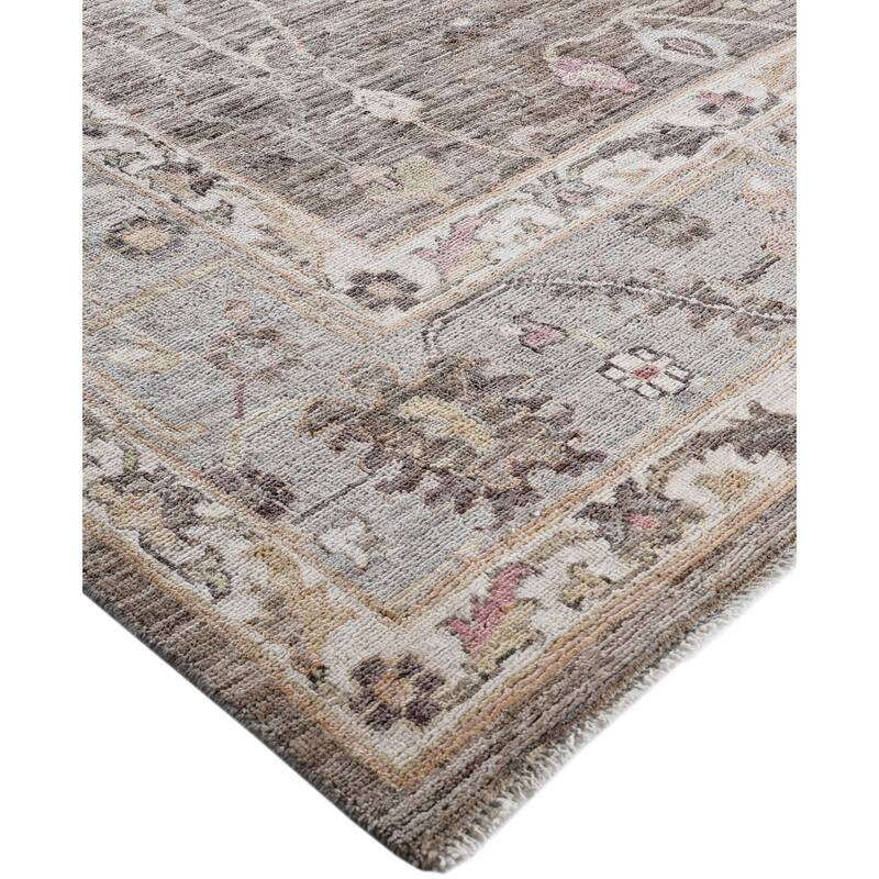 Oushak One-of-a-Kind Hand-Knotted Area Rug - Brown - 9' 2" x 12' 3"