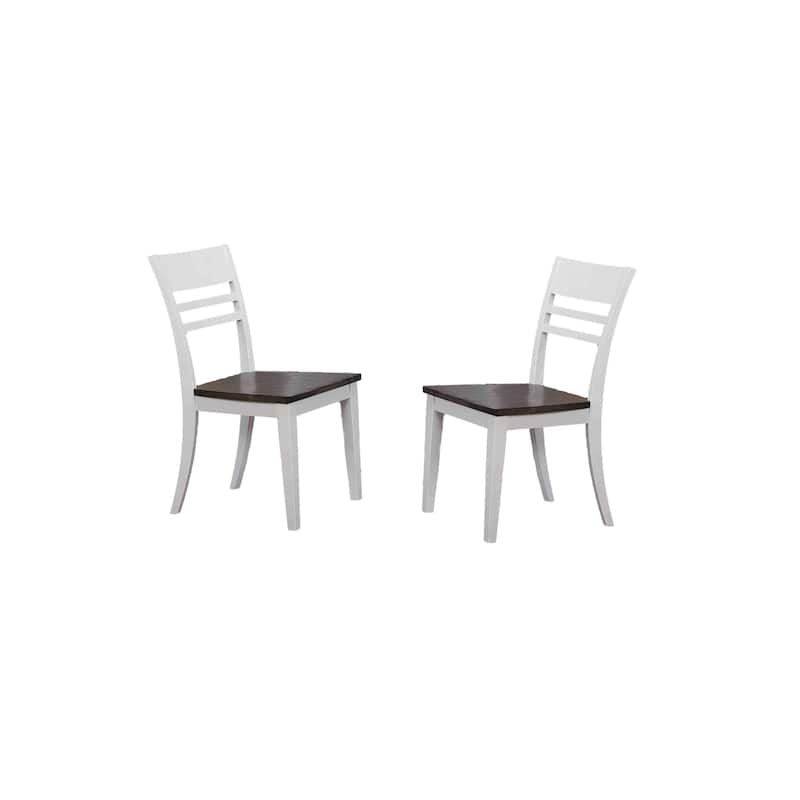 White and Grey Round Extendable Dining 5-Piece Set