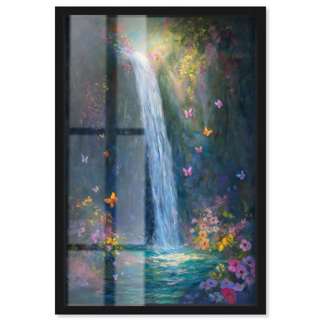 Hidden Falls II Shadowbox by Art Remedy