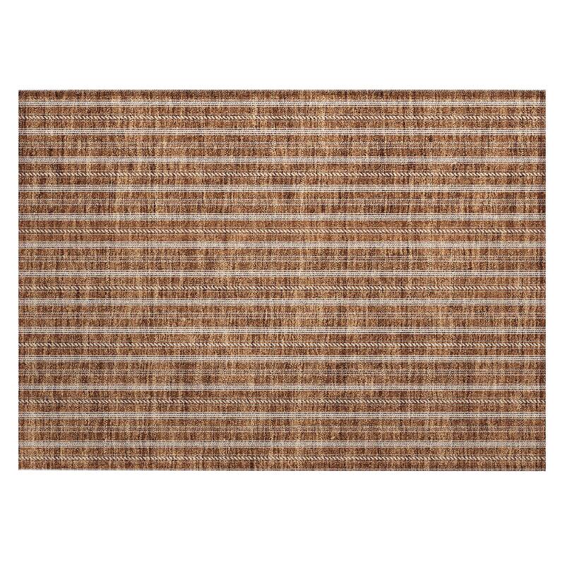 Machine Washable Indoor/ Outdoor Chantille Stripe Twist Rug