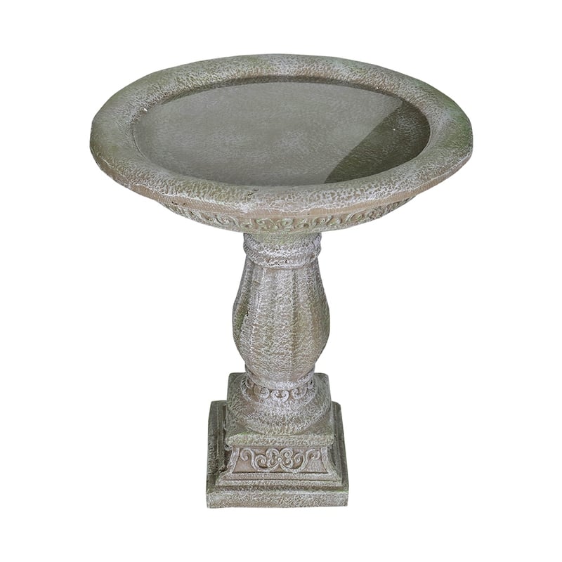 Antique Pedestal Bird Bath, Concrete Bird Baths for Garden Yard Decor