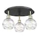 Option Black Antique Brass / Clear Deco Swirl