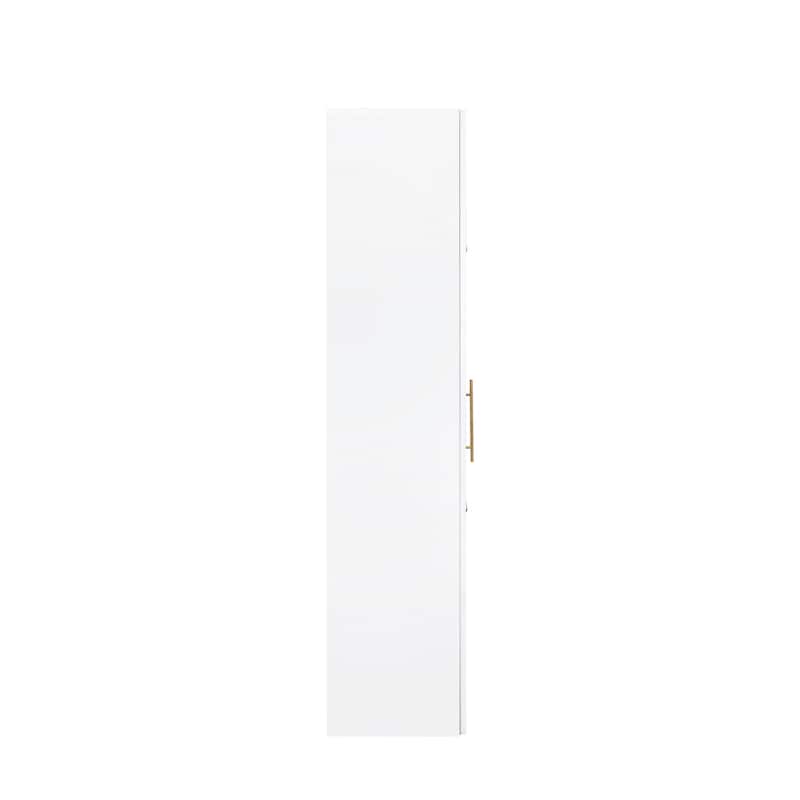 GDFStudio - Harry 70.87" Freestanding Multi-Function Pantry Cabinet with Pull-Out Shelves, Drawers & Microwave Stand
