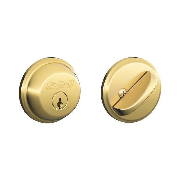 Schlage Single Cylinder Grade 1 Deadbolt with Tapered Latch Bed Bath