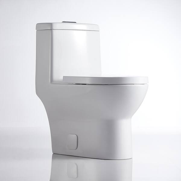 Shop Comfort Height Modern Double Pumped One Piece Toilet